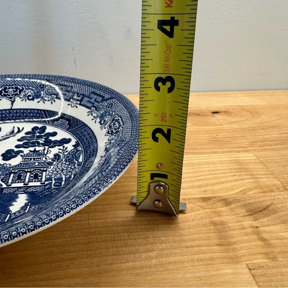 Churchill Blue Willow Coupe/Soup Bowls-TWO